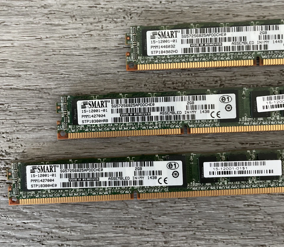 3 PC -SMART SG57256825APDDCHE0 DDR3 2GB - Image 2 of 3