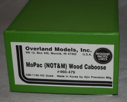 Overland Models Brass MOPAC Wood Caboose Original Box - HO Gauge