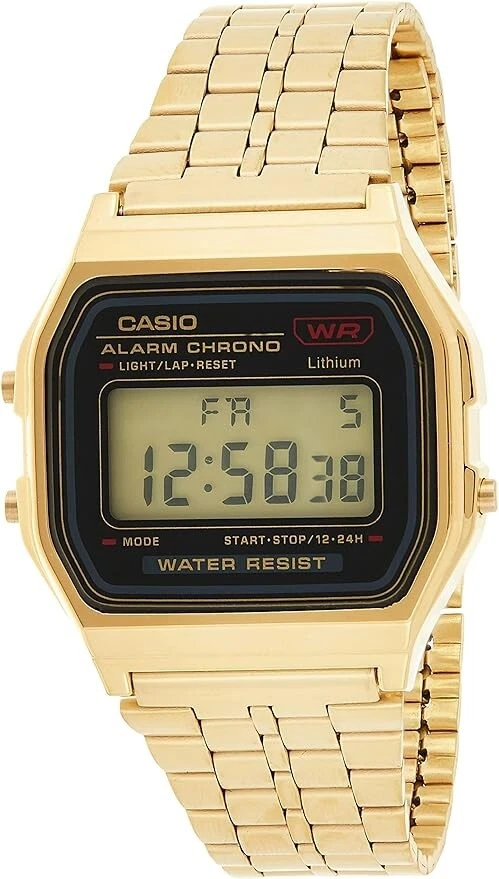 Casio gold plated digital watch cheap