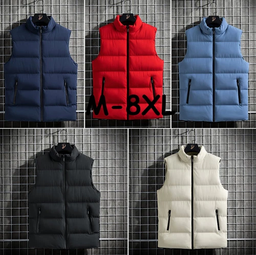 Herren Weste Steppweste Bodywarmer Ärmellos Gefütterte Outdoor Stehkragen Jacke - Bild 1 von 11