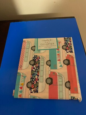 BRAND NEW CREATE IT 100% COTTON CAMPERS PRECUT SEWING AND CRAFT FABRIC 18'' X21''