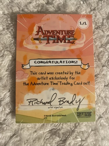 2014 Cryptozoic Adventure Time Artist Sketch Card - Marceline’s Father - 1/1 - Picture 4 of 5