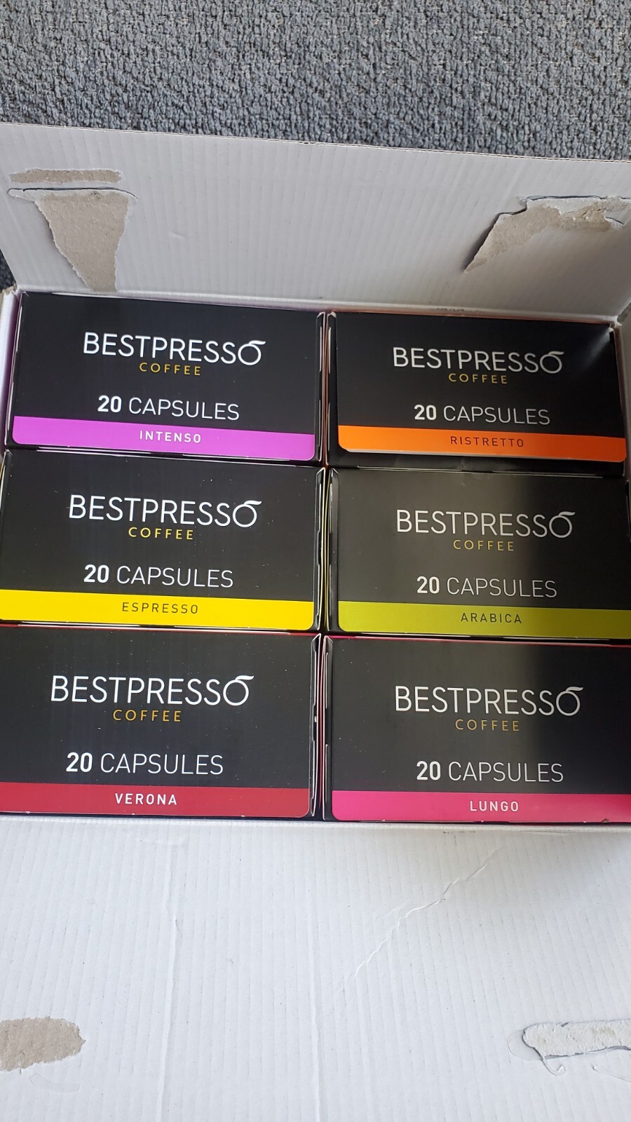 Bestpresso Coffee for Nespresso Original Machine 120 pods Certified Genuine