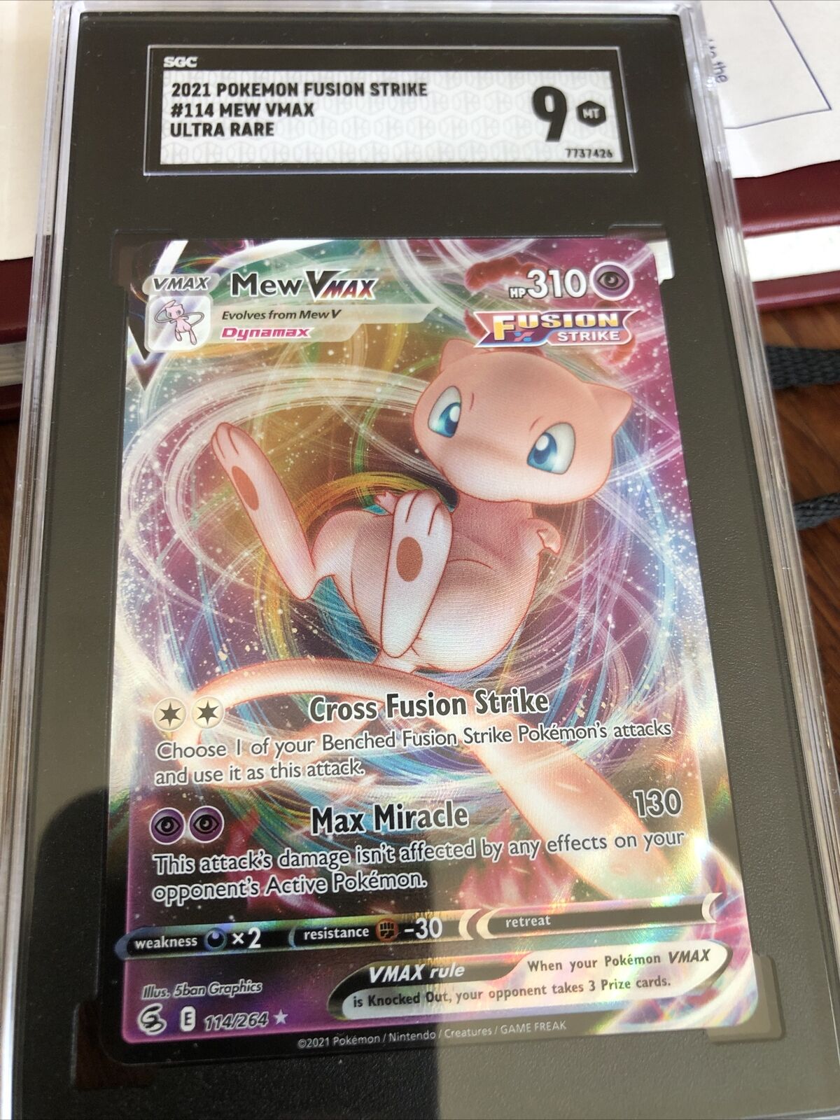 Pokemon : SWSH FUSION STRIKE MEW VMAX 114/264 ULTRA RARE