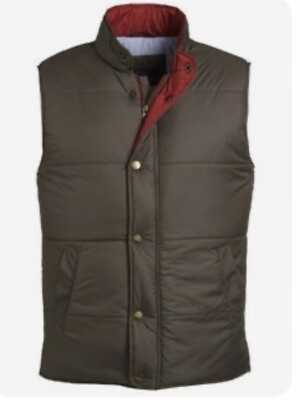 MAGEE 1866 BYRON MENS THICK PADDED KHAKI GILET VEST BODYWARMER M/40R  UK