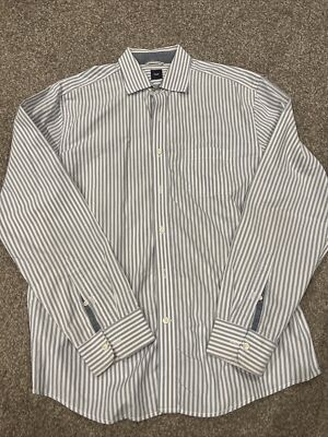 Gap Men s Long Sleeve 100% Cotton Striped Button Down Dress Shirt Size L