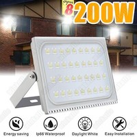 200W Led Fluter Flutlicht Strahler Scheinwerfer AußEn Baustrahler Lampe Kaltweiß