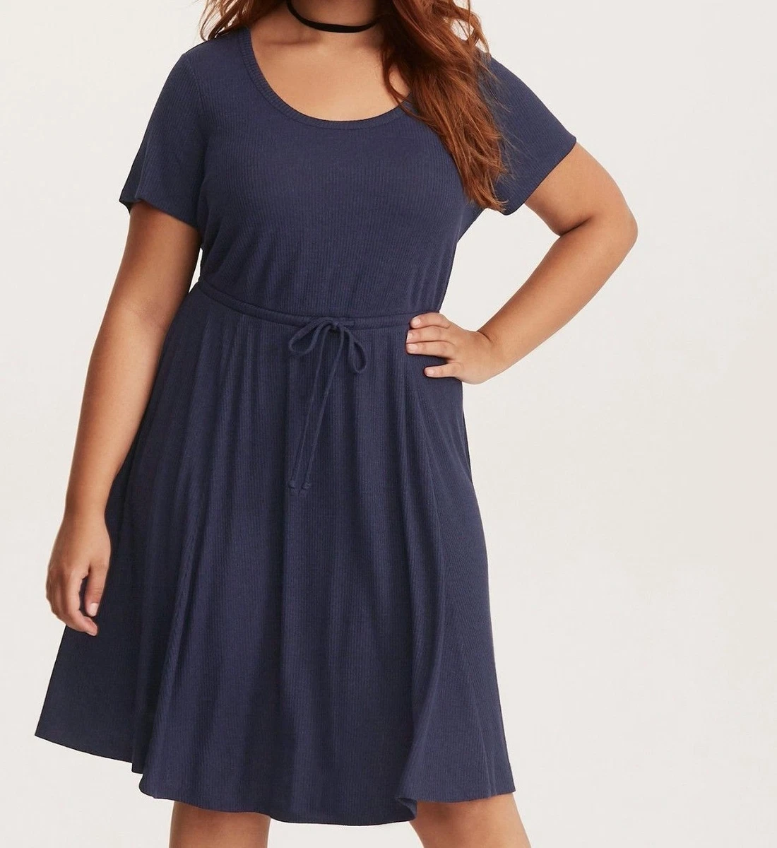 Tie waist skater dress cheap