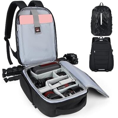 Camera Bag Professional Camera Backpack for DSLR SLR Mirrorless Camera 