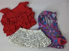 Build a Bear Clothes Lot Romper Shirt Skirt Sequins Stuffed Animal Toy