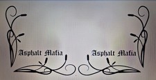 Dekor Aufkleber Asphalt Mafia LKW Truck Scheibendekor Folienaufkleber