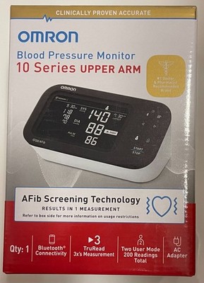 Omron 10 Series Upper Arm Blood Pressure Monitor AFib Bluetooth - New Sealed
