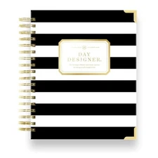  2026 Daily Planner – Premium Planner for Stylish Black Stripe Design - 2026