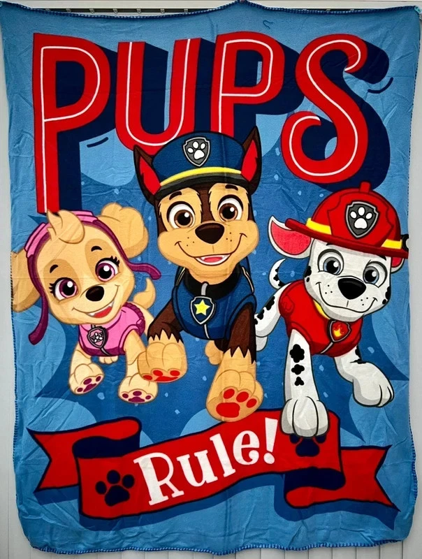 Paw Patrol Boys Girls Childrens Soft Touch Fleece Blanket