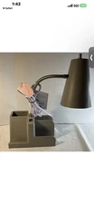 Room Essentials Organizer Task  Desk Table LED Lamp, USB Port, Xtra Outlet New