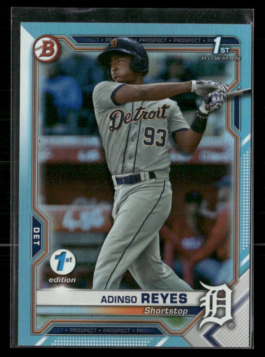 2021 Bowman 1st Edition #BFE-21 Adinso Reyes Sky Blue