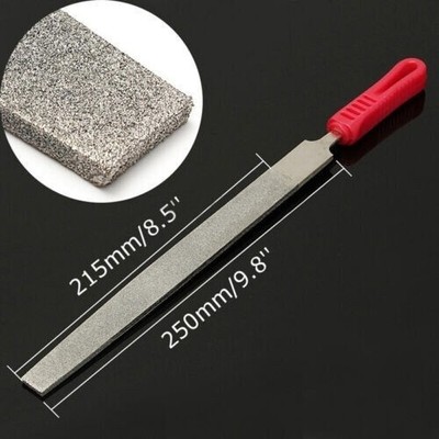 10'' 250mm 120 Grit   Long   Coated   File Filing Stone Thick 5mm Y *gb