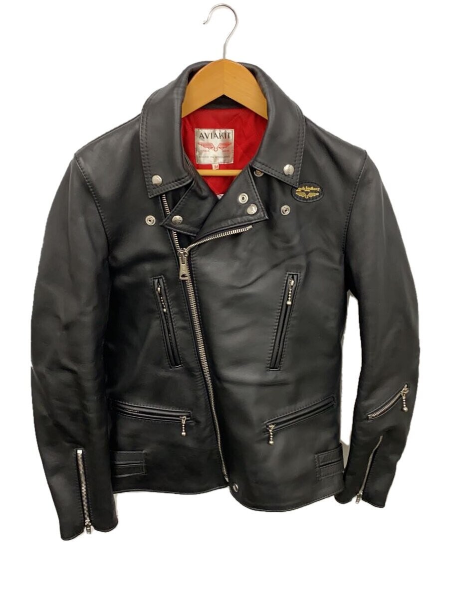 Lewis Leathers Double Riders Jacket/34/Leather/Blk 3617