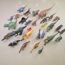Huge Dinosaur Toy Lot of 20+ Figures - T-Rex, Triceratops, Ankylosaurus,Etc