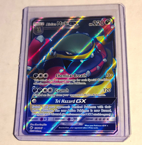 Pokemon TCG Alolan Muk GX Burning Shadows #138/147 Ultra Rare
