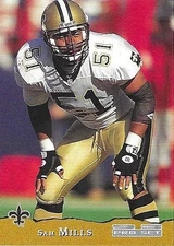 1993 Pro Set #291 Sam Mills New Orleans Saints Montclair State