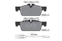 Textar Bremsbelagsatz, Scheibenbremse 2522201 FüR Peugeot