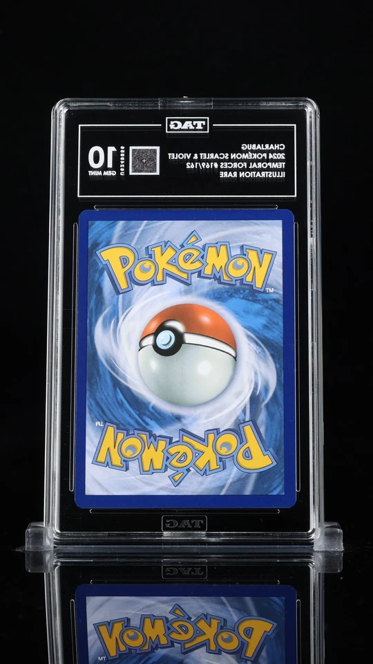 2024 Pokemon Tef EN-Temporal Forces Charjabug #169 Illustration Rare TAG 10 💎 - Image 2 of 2