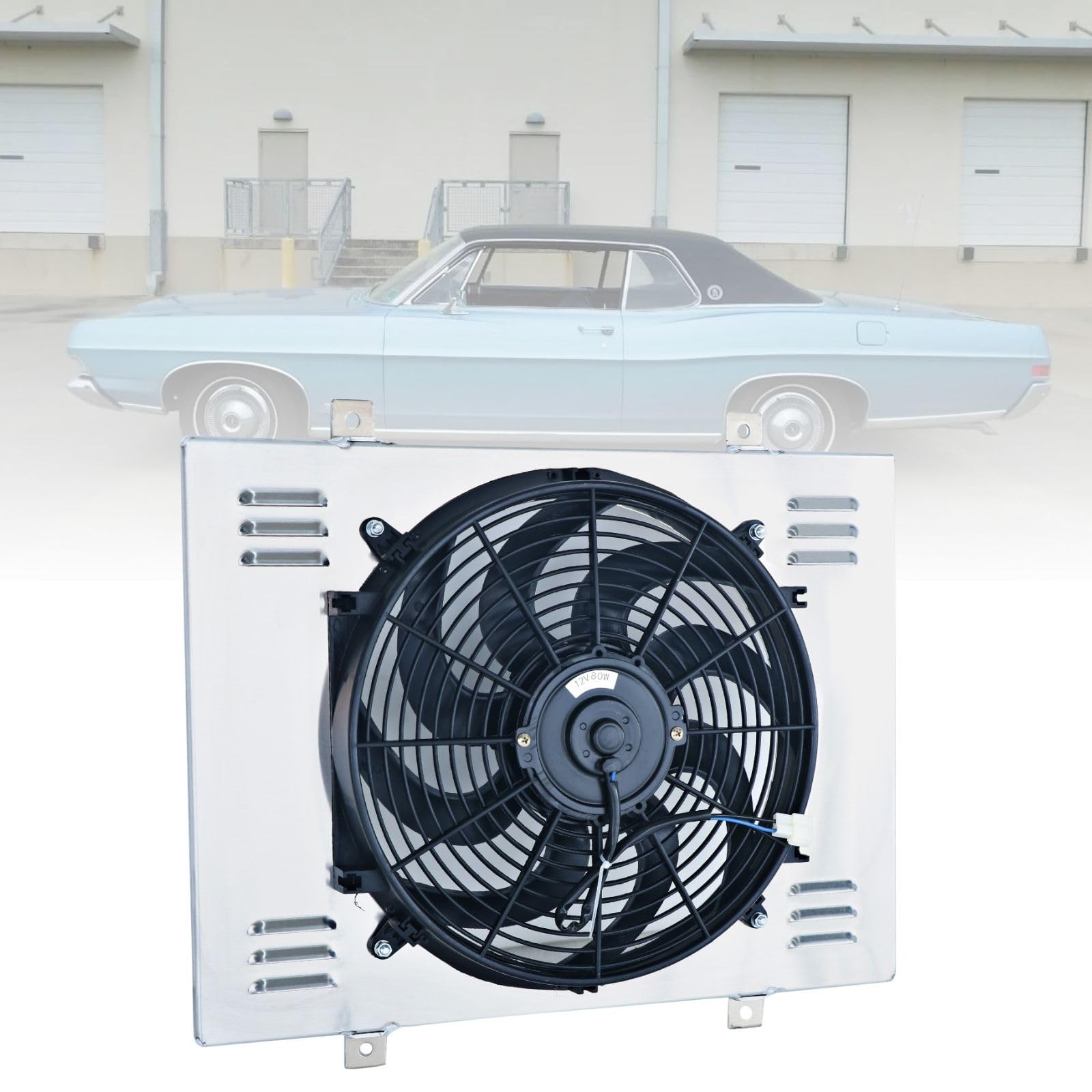 Aluminum Shroud Fans Relay Kit for Ford Galaxie LTD Mercury Marquis V8 1967 1968