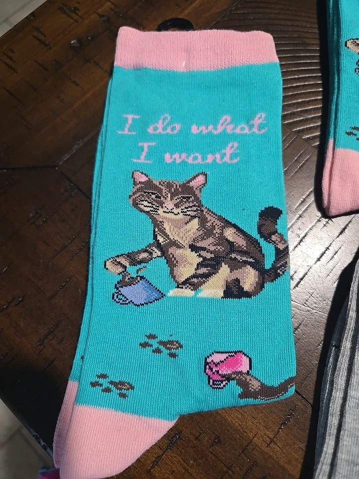 Calcetines K.bell con gatos para mujer 6 pares Foto 2 de 4