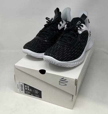 3025631 103 Under Armour Curry Flow 9 Team White Black Size  display picture 1