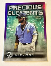 2023 Bowman Platinum Junior Caminero Precious Elements #PE-2 Purple /250