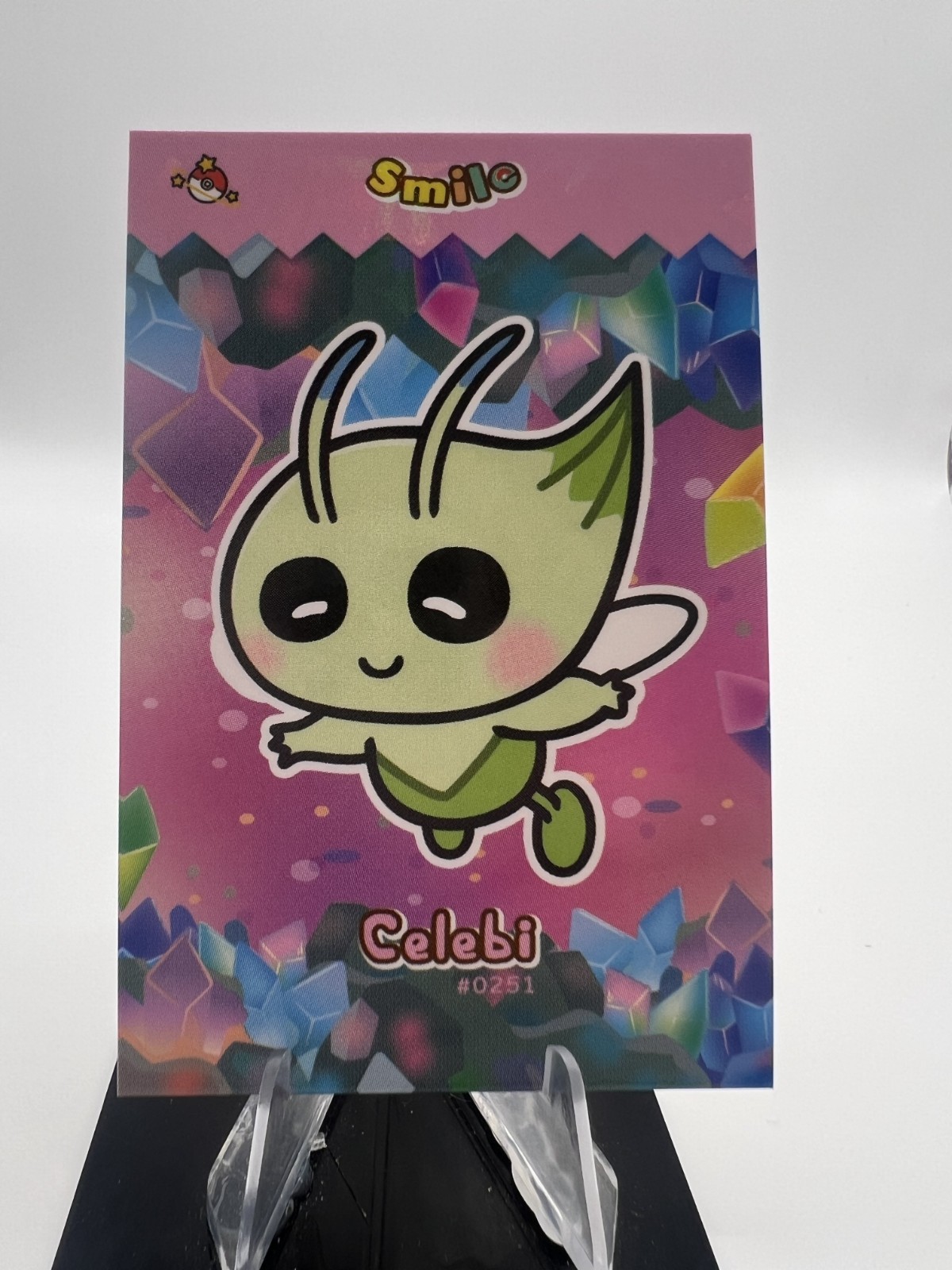 Celebi #251 - Cracked Ice Holo - Smile Card Database- Pokemon