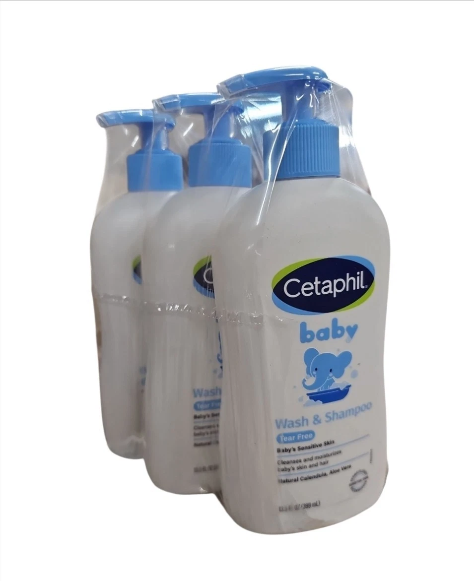 3 Pack Cetaphil Baby Wash & Shampoo with Natural Calendula Tear-Free 13.5oz ea
Opens in a new window