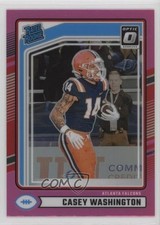 2024 Panini Donruss Rated Rookie Optic Preview Pink Prizm Casey Washington 1r0d