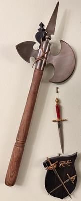 Medieval Style Battle Axe Antique Spanish Revival Reproduction