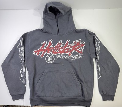 Hellstar Records Hoodie Mens Large Gray Hellstar Tour Graphic