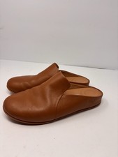 Fitflop Chrissie Tan Leather Slippers Women  s Size US 8