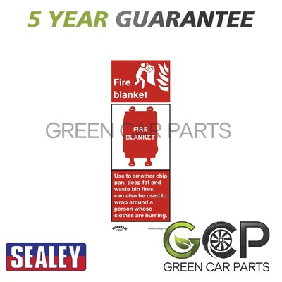 Sealey Worksafe �� Feuerwehrdecke Sicherheitsschild selbstklebend Vinyl 10er Pack SS53V10