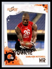 2010 Score #317 Carlton Mitchell Base Rookie Card RC Cleveland Browns. rookie card picture