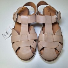 Time and Tru Women's Memory Foam Gladiator Sandals Tan Size 8