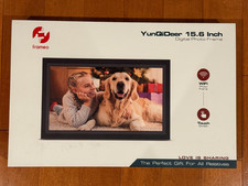 YunQiDeer FRAMEO Digital Photo Frame 15.6 in IPS Touch Screen MULTI DISCOUNT NEW