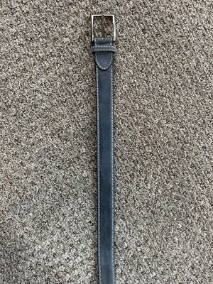 Canali Blue Suede Men s Belt Size 32