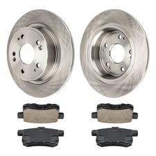 282mm Rear Disc Rotors & Ceramic Brake Pads For Honda Accord 2008-2017 Acura TSX