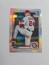 2020 Bowman Chrome Draft 1st REFRACTOR Cade Cavalli #BD-24 Nationals