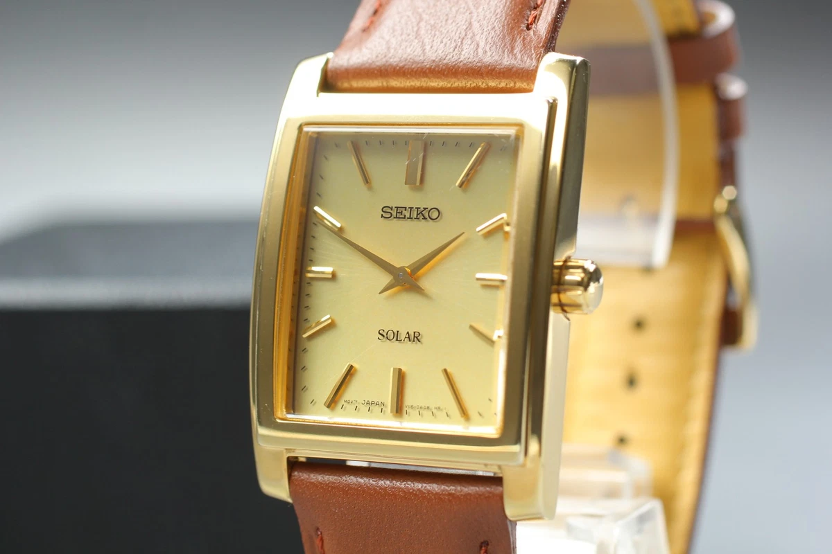 SEIKO SOLAR メンズウォッチ Seiko Solar Men Rectangle Wristwatches for sale | eBay