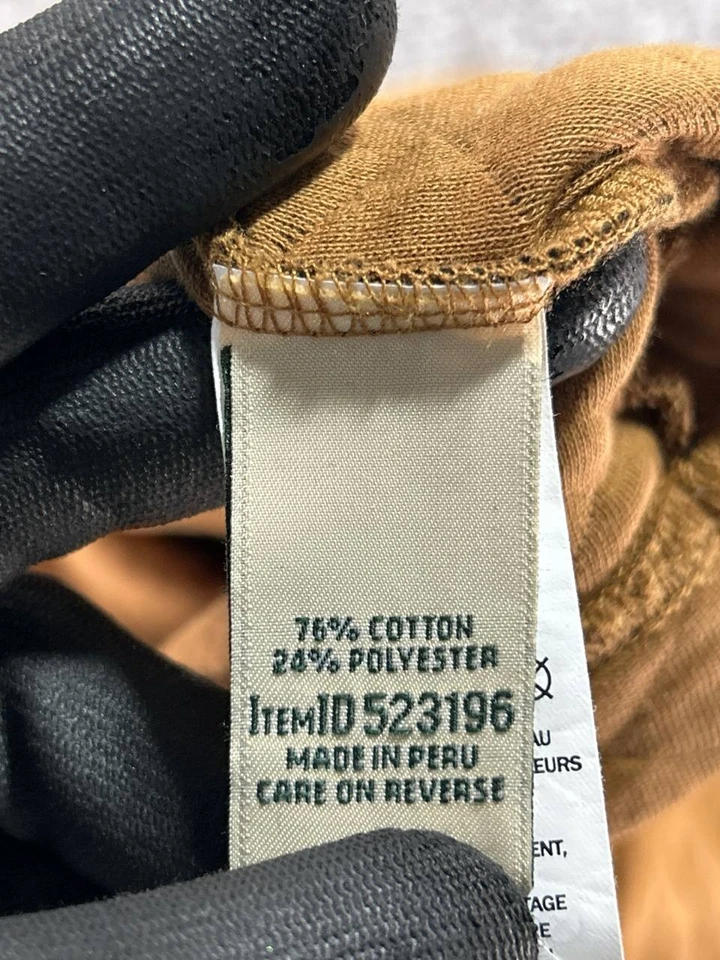 Sudadera L.L.Bean Mujer Grande Marrón Acolchada Algodón Pullover Foto 4 de 4