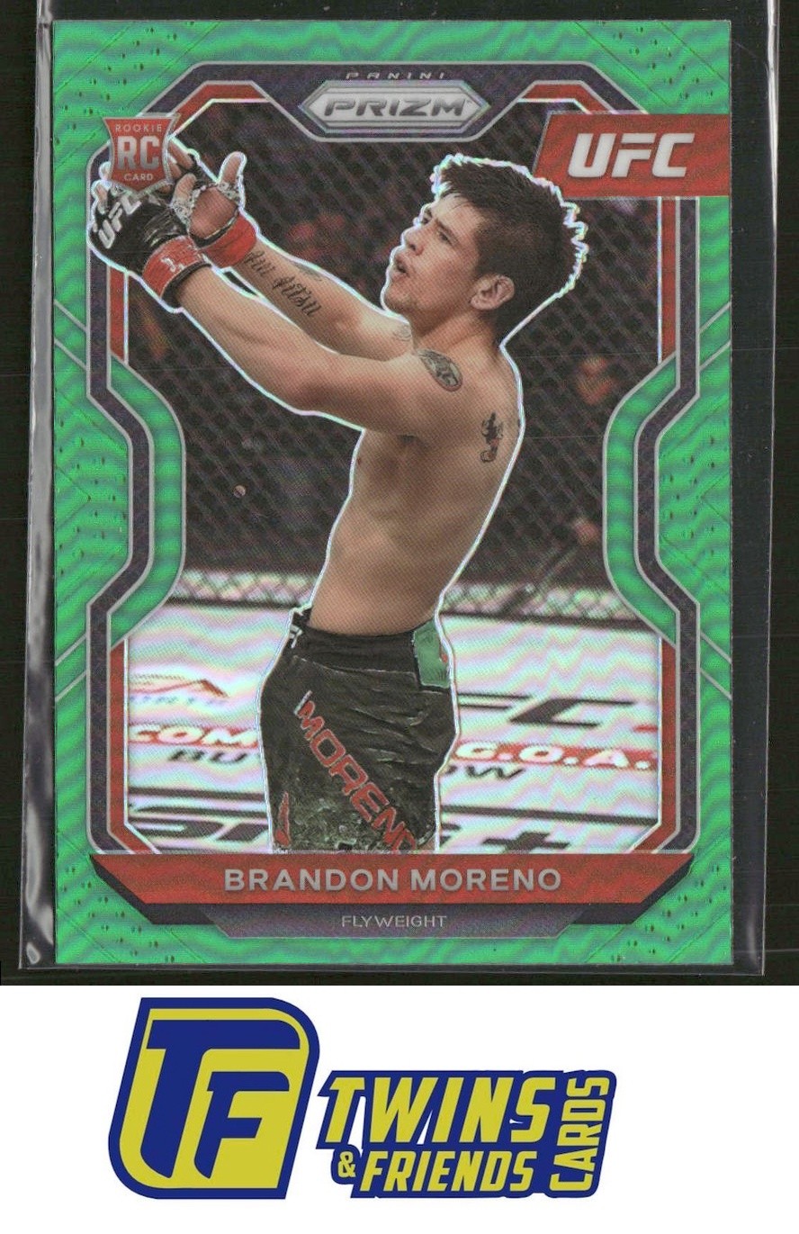 2021 Panini Prizm UFC #38 Brandon Moreno Green Prizms