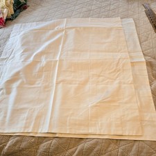Pottery Barn Design Crew Basics Euro Shams Set of 2 White Organic Cotton Classic