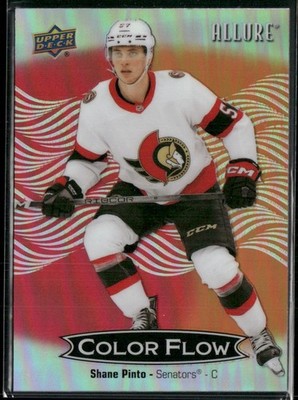 2024-25 Upper Deck Allure Color Flow Red-Orange #CFL-52 Shane Pinto ...