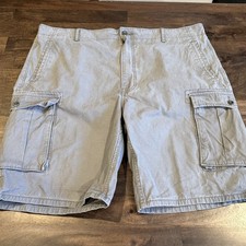 Levi s Men s Gray Rip Stock Cargo Multiple Pockets Utility Shorts 42